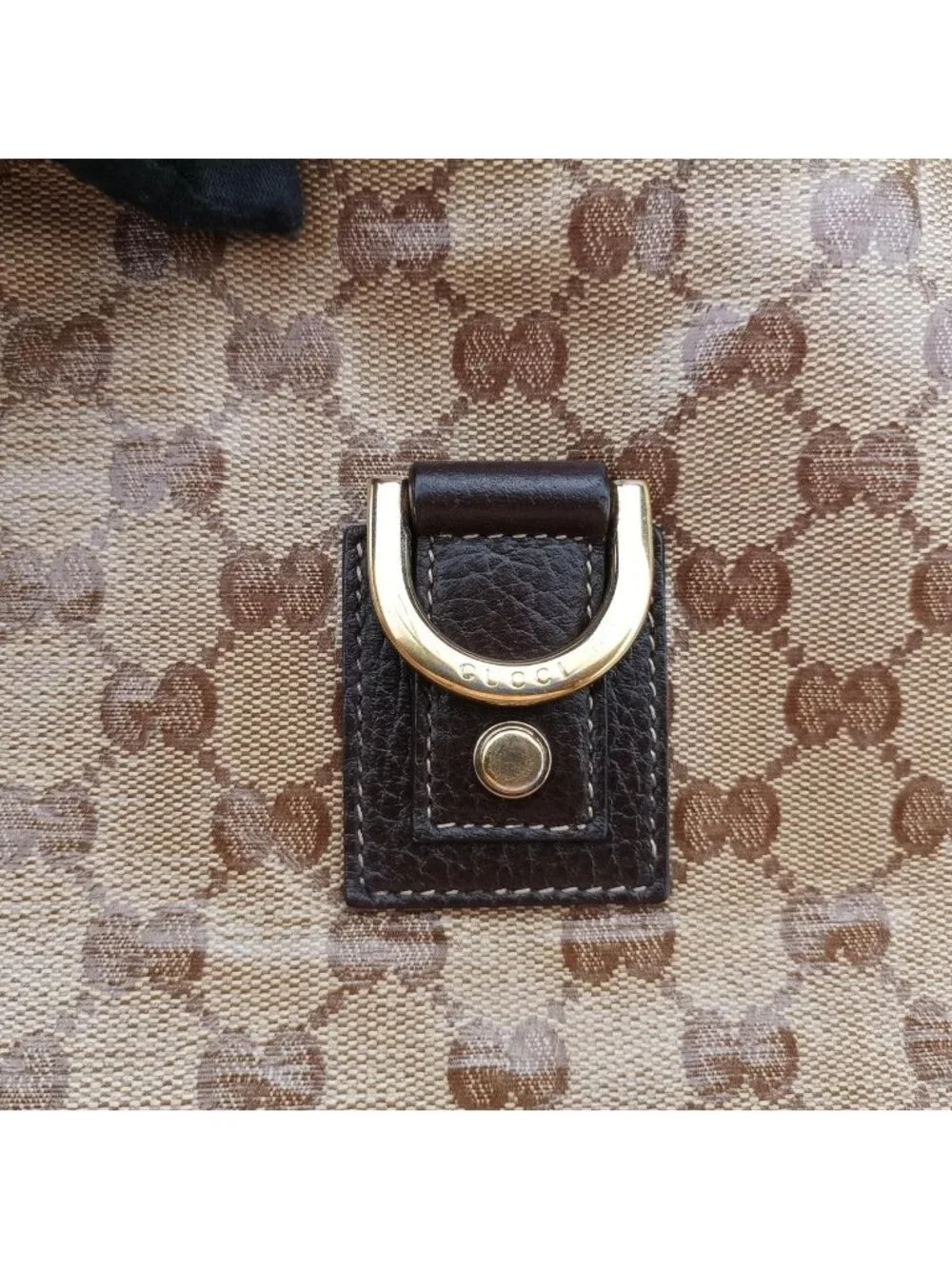 Gucci Abbey Brown Canvas Tote
